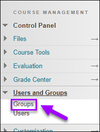 Creating Groups In Blackboard – Faculty Blackboard