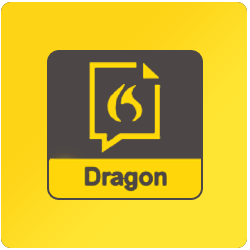 Logo for Dragon Naturally Speaking Software