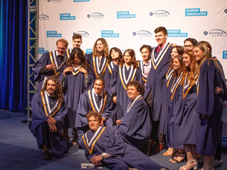 Humber graduates posing