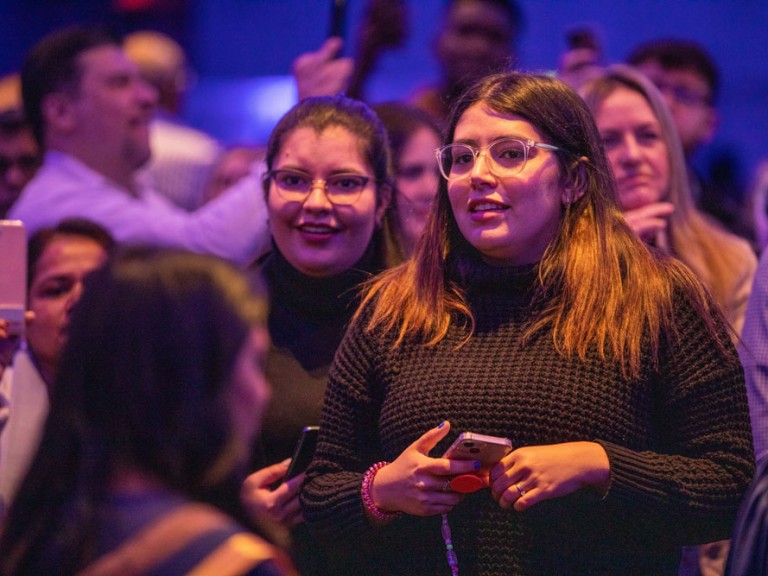 People in the audience of the ceremony