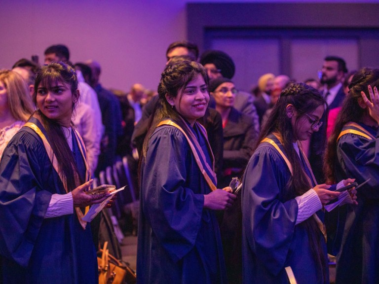 Grads walking