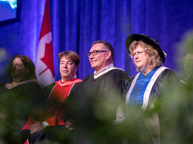 Humber faculty on stage
