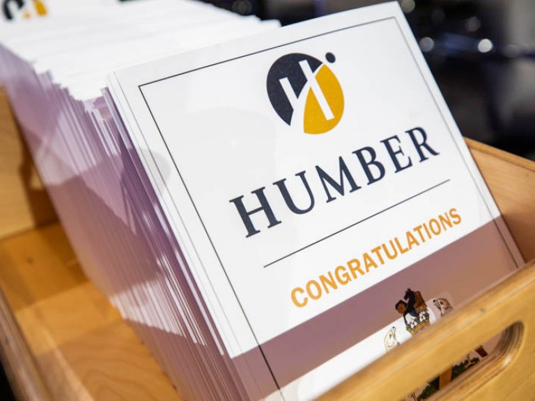 Stack of Humber congratulations certificates