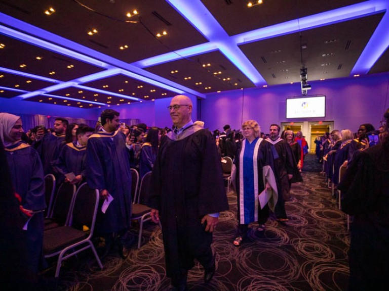 Humber faculty proceed into ceremony hall