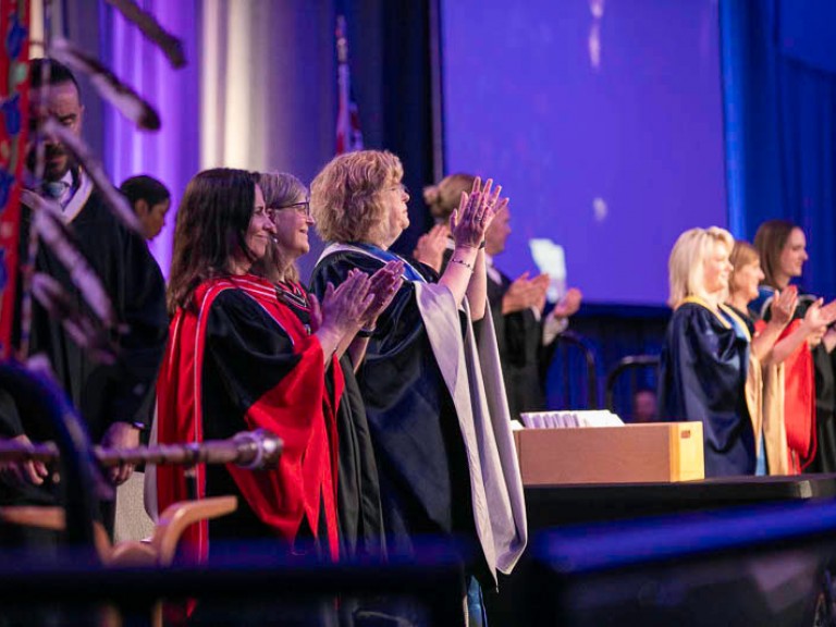 Humber faculty clapping