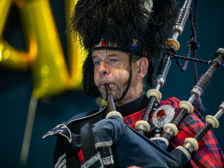 Bagpipe player