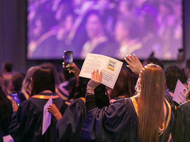 Graduates in the audience