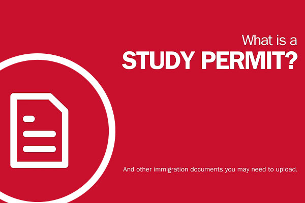 Uploading your study permit