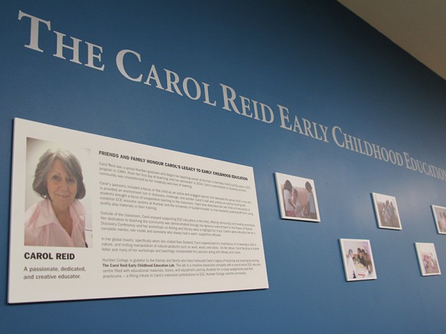 Carol Reid Early Childhood Education Lab Wall picture