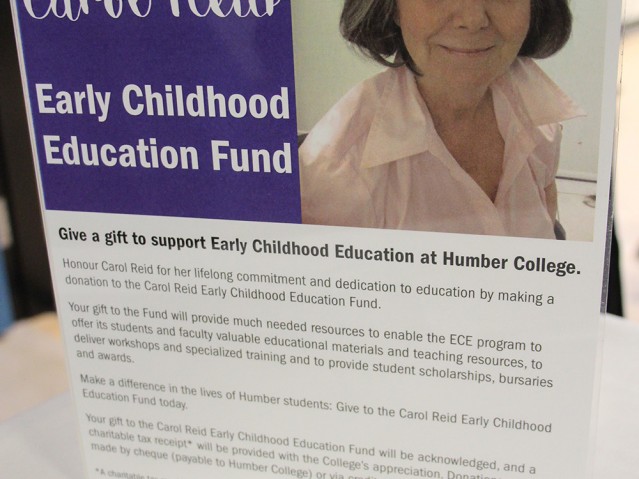 Donate to the Carol Reid Early Childhood Education Fund