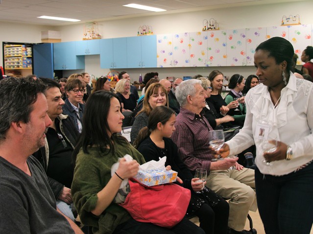 Women offering water 