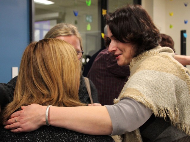 small group in a conversation