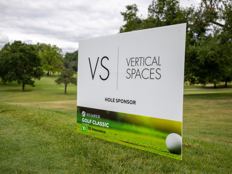 Banner that reads: Vertical Spaces