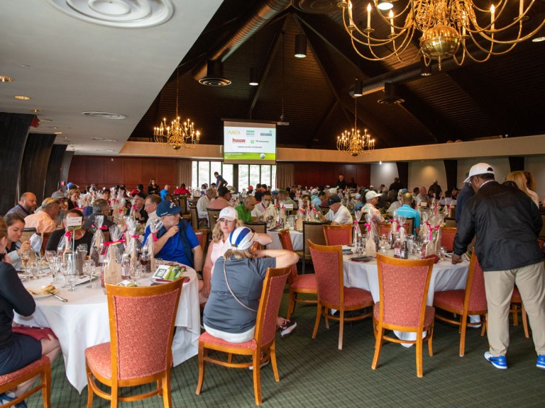 People sitting at tables