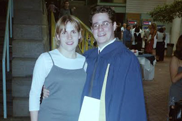 Stacey and Desmond - Desmond in Graduation gown