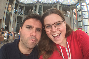 Antonio and Olena taking selfie