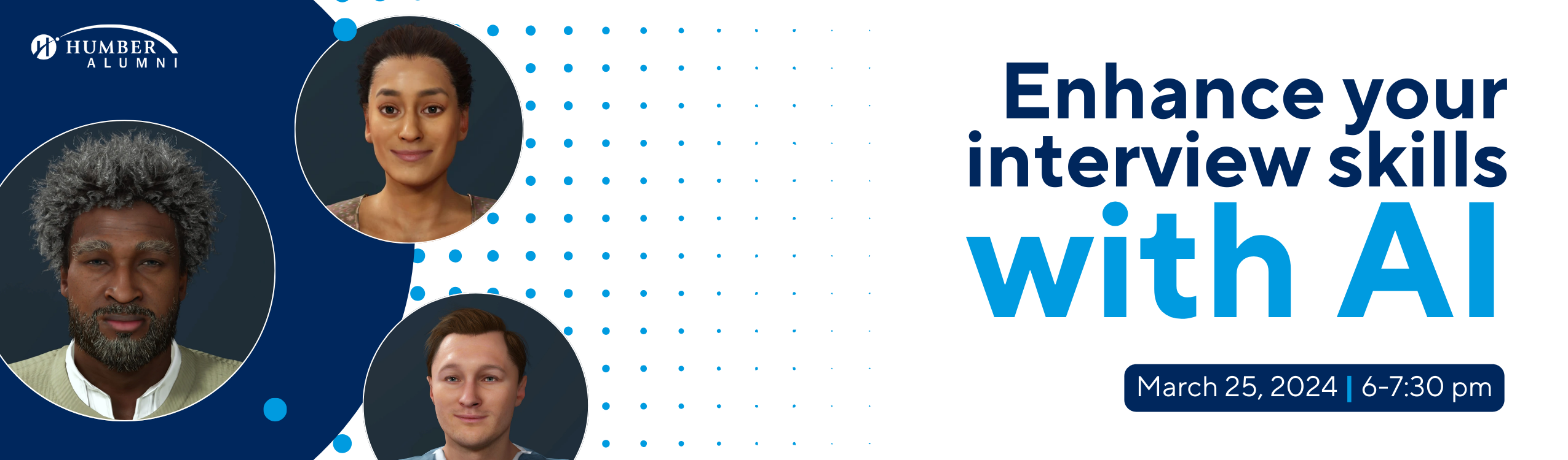 enhance your interview skills with AI - mar 25, 2024 6-7:30pm