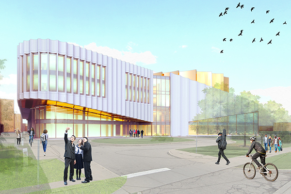 render of the Humber Cultural Hub building