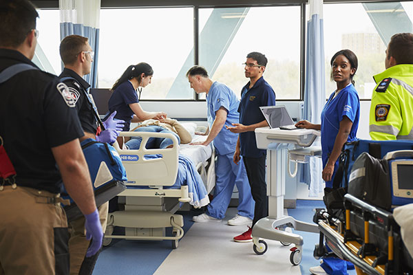 Students in the Clinical Simulator Learning Centre