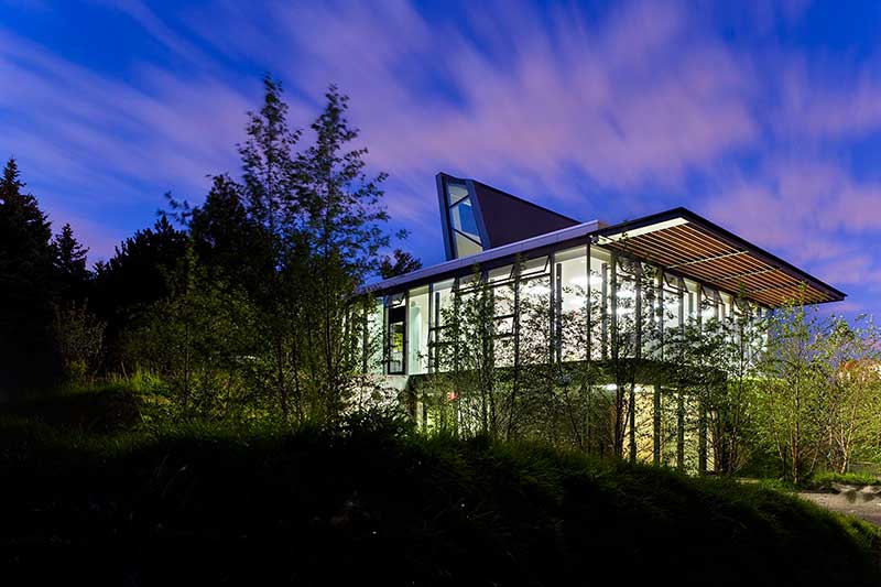 The Centre for Urban Ecology at night