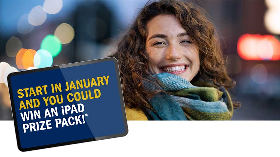 Start January and You Could Win an iPad Prize Pack