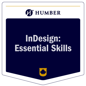 Adobe InDesign: Essential Skills micro-credential badge