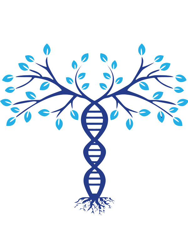 DNA combined with tree graphic