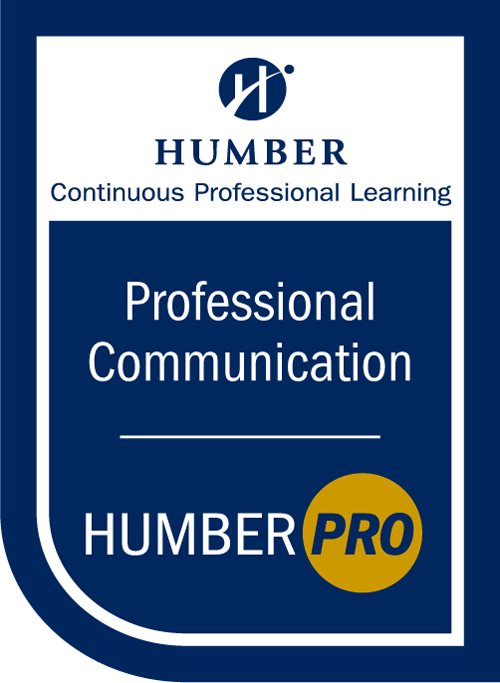 Professional Communication micro-credential digital badge