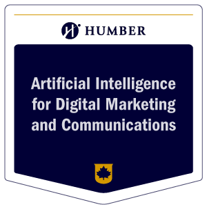 Artificial Intelligence for Digital Marketing and Communications micro-credential badge