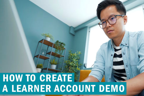 How to Create a learner account demo
