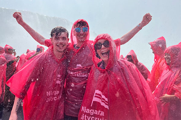 group of students on the maid of the mist