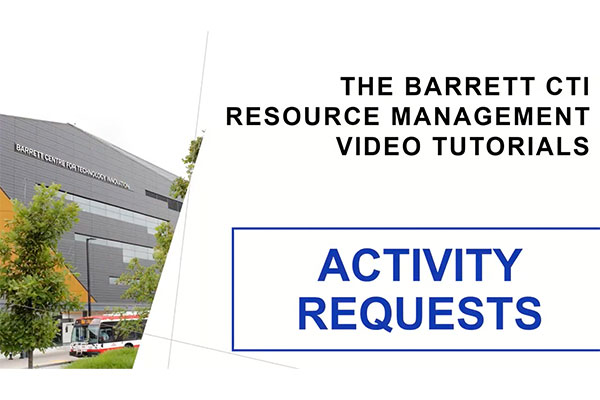 activity request video tutorial