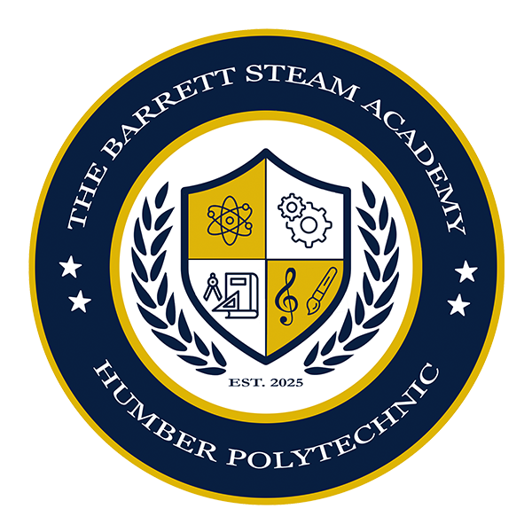 The Barrett STEAM Academy logo