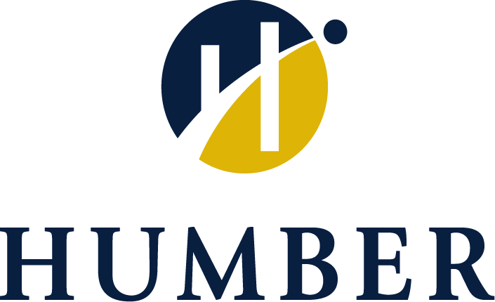 Humber Primary Logo - Blue and Gold Centered