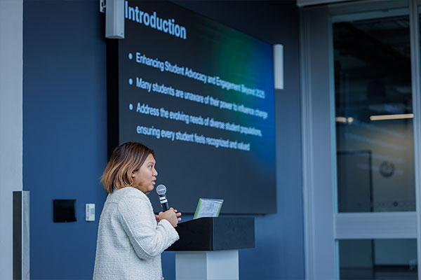 Student Giving Presentation