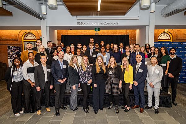 All participants posing in group