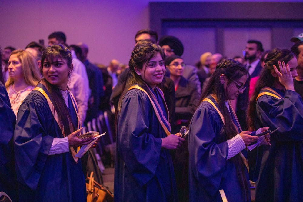 Grads walking