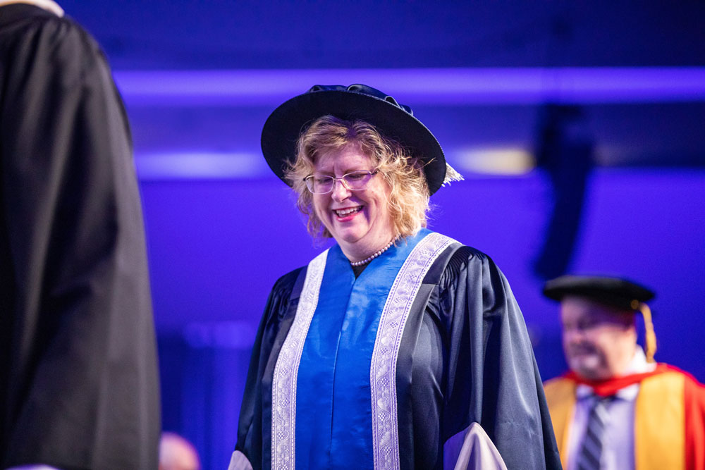 Humber president Ann Marie Vaughn smiling