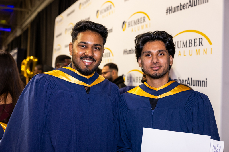 Students smiling for photo