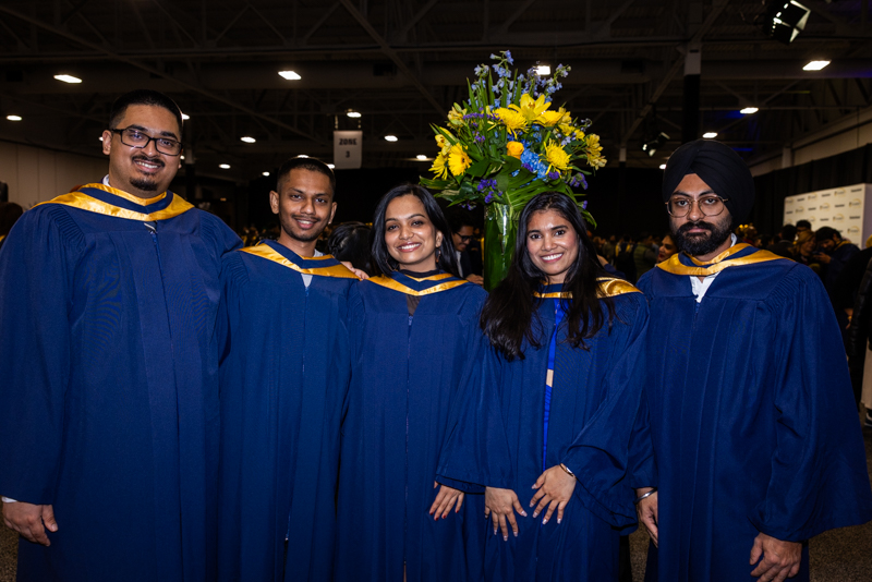 Students smiling for photo