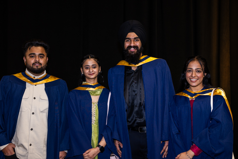 Students posing for photo