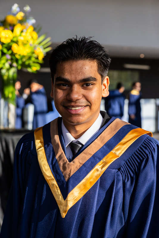 Student posing for picture