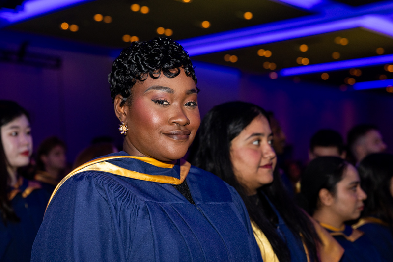 Student smiling for photo
