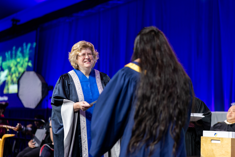 Humber President Giving Diploma