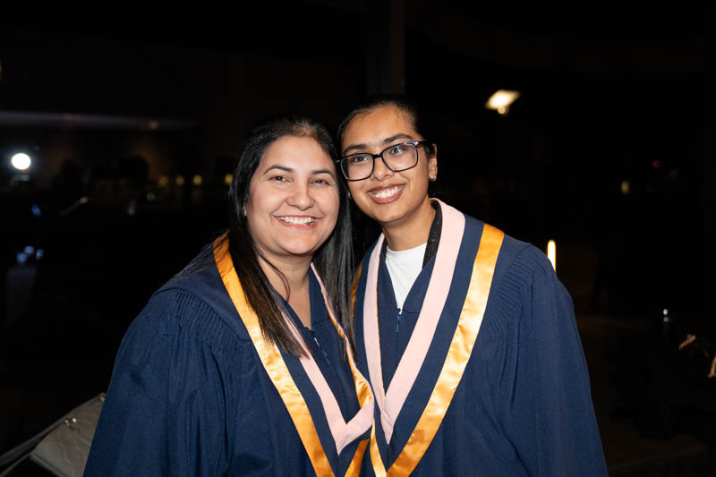 Students posing for picture