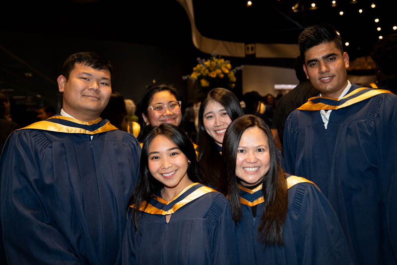 Students posing for picture