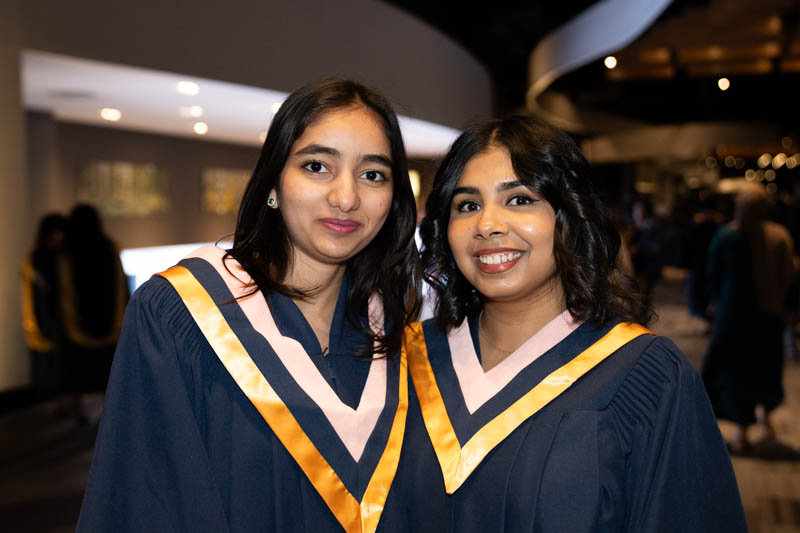 Students posing for picture