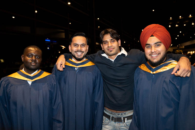 Students posing for picture