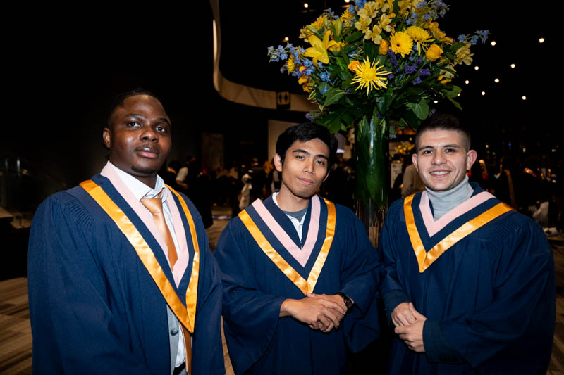 Students posing for picture