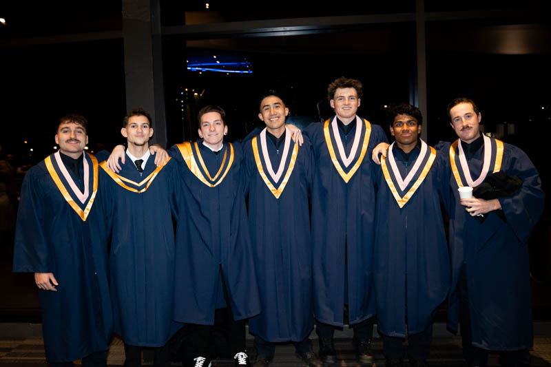 Students posing for picture